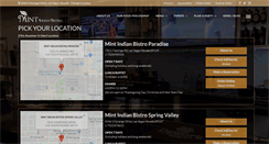 Desktop Screenshot of mintbistro.com